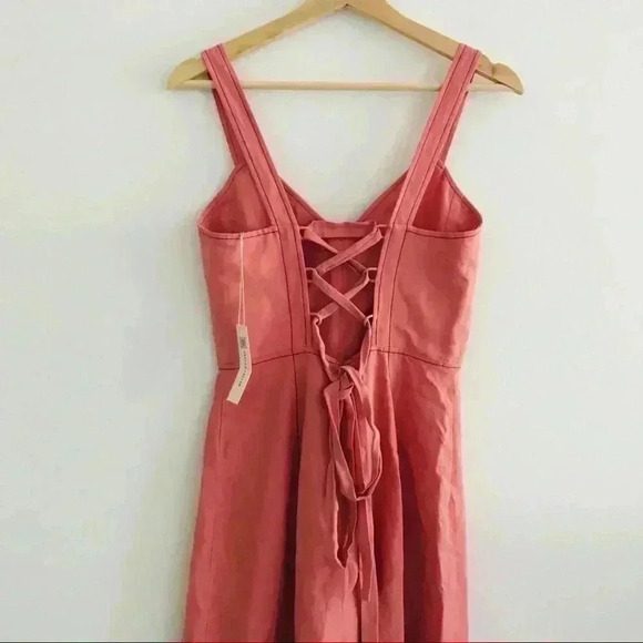 New Rebecca Taylor Linen Slip Midi Dress $450.00 - Picture 7 of 9